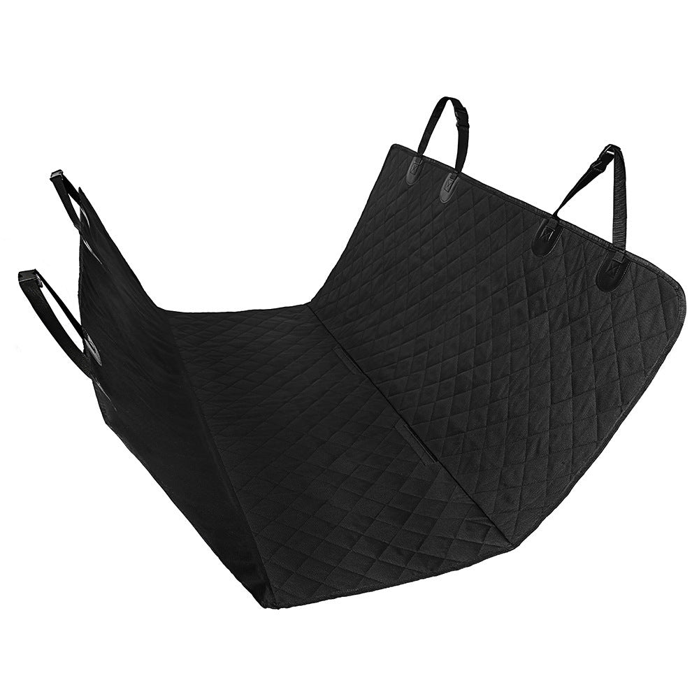 Dog Car Seat Cover Rear Back Seat Mat With Zipper And Pocket For Travel