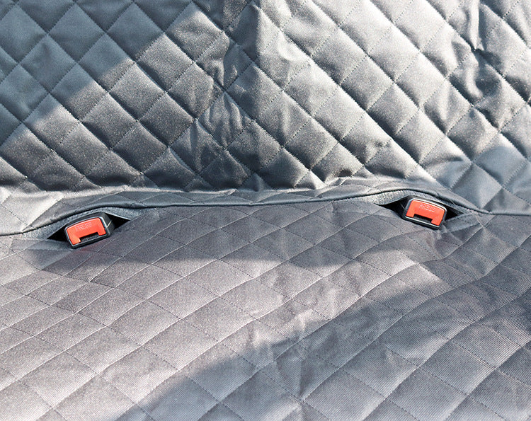 Dog Car Seat Cover Rear Back Seat Mat With Zipper And Pocket For Travel