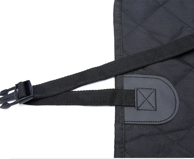 Dog Car Seat Cover Rear Back Seat Mat With Zipper And Pocket For Travel